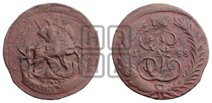 1 копейка 1788 года ММ (ММ или без букв, Красный  монетный двор)