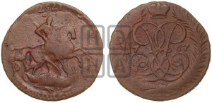 2 копейки 1757 года (гурт сетчатый)