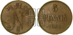 5 пенни 1901 года