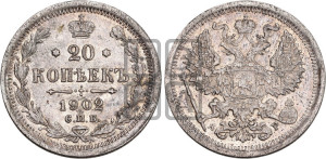 20 копеек 1902 года СПБ/АР