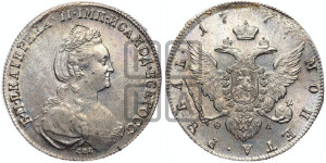 1 рубль 1777 года СПБ/ѲЛ (новый тип)