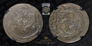 5 копеек 1782 года КМ (КМ, Сузунский монетный двор)