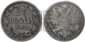 25 пенни 1868 года S