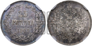 25 пенни 1909 года L