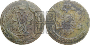 5 копеек 1758 года (без букв)