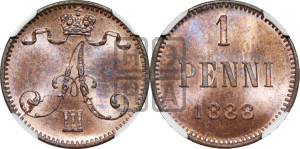 1 пенни 1888 года