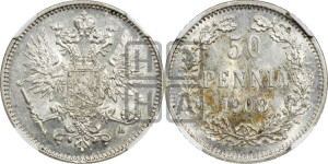 50 пенни 1908 года L