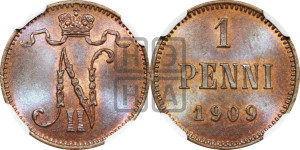1 пенни 1909 года