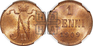 1 пенни 1909 года
