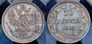 50 пенни 1891 года L