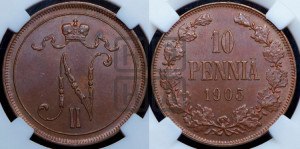 10 пенни 1905 года