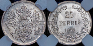 25 пенни 1916 года S