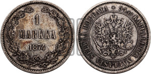1 марка 1874 года S