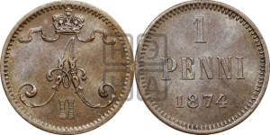 Пенни 1874 года