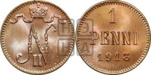 1 пенни 1913 года