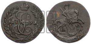 Полушка 1791 года КМ (КМ, Сузунский монетный двор)
