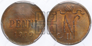 1 пенни 1909 года