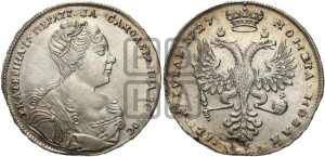1 рубль 1727 года (Портрет вправо, Московский тип)
