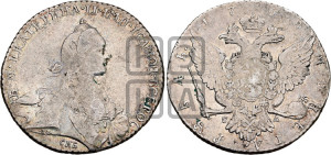 1 рубль 1768 года СПБ/СА ( СПБ, без шарфа на шее)