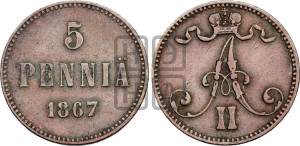 5 пенни 1867 года