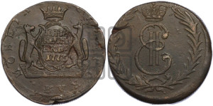 5 копеек 1773 года КМ (для Сибири)