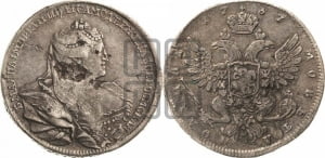 Полтина 1737 года (московский тип)