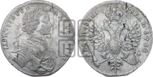 1 рубль 1712 года G (портрет работы С.Гуэна)