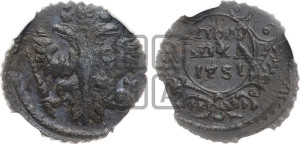 Полушка 1731 года (крест державы простой)
