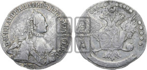 20 копеек 1764 года ММД (с шарфом на шее)