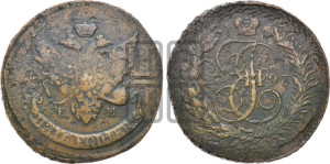 5 копеек 1793 года ЕМ (Павловский перечекан)