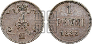 1 пенни 1883 года