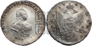 Полтина 1744 года ММД (ММД под портретом)
