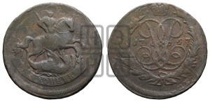 2 копейки 1757 года (гурт сетчатый)