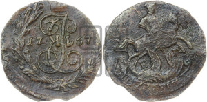 Полушка 1767 года ЕМ (ЕМ, Екатеринбургский монетный двор)