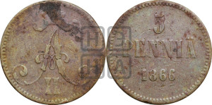 5 пенни 1866 года