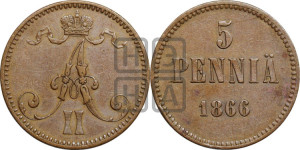 5 пенни 1866 года