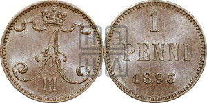 1 пенни 1893 года