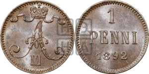 1 пенни 1892 года