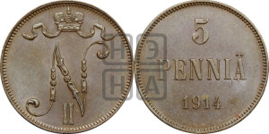 5 пенни 1914 года