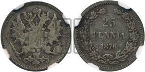 25 пенни 1876 года S