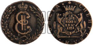 10 копеек 1781 года КМ (для Сибири)