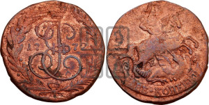 2 копейки 1772 года ЕМ (ЕМ, Екатеринбургский монетный двор)