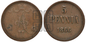 5 пенни 1866 года