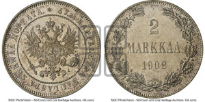 2 марки 1908 года L