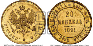 20 марок 1891 года L