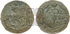 Денга 1790 года ЕМ (ЕМ, Екатеринбургский монетный двор)