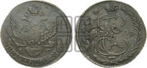 5 копеек 1796 года ЕМ (Павловский перечекан)