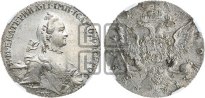 1 рубль 1764 года СПБ / СА (с шарфом на шее)