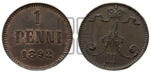 1 пенни 1892 года