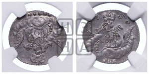 5 копеек 1755 года СПБ (кружок большого формата)